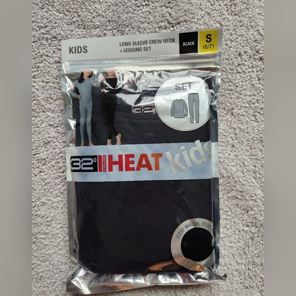 32 Degrees Kids' Heat Set/ Size: S (6/7) NWT